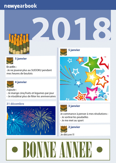 Carte Le Facebook De La Nouvelle Année 2019 : Envoyer une 